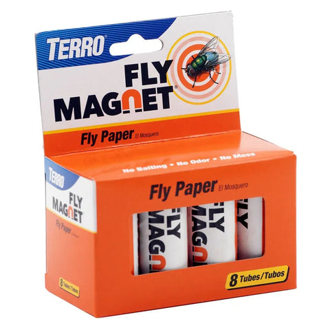 TERRO® Fly Magnet® Fly Paper Trap - 8 Pack
