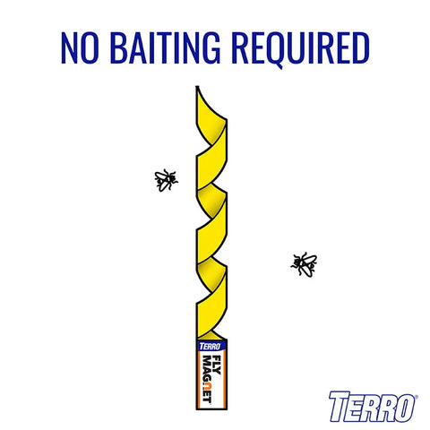 TERRO® Fly Magnet® Sticky Fly Paper Trap - 4 Pack