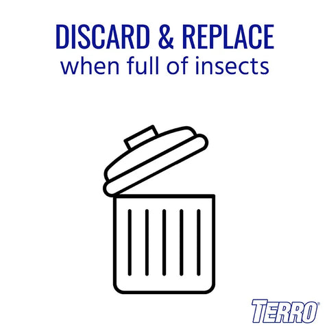 TERRO® Fly Magnet® Sticky Fly Paper Trap - 4 Pack